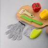 Children's knife set, hand-safe chopping board knife, early education children's plastic fruit knife set, toy wooden knife Specification image